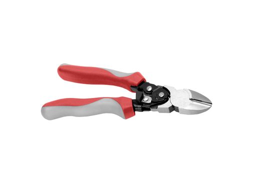 Studio photography of a pliers. isolated on white background.
