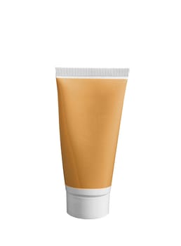 Beauty cream tube isolated on white background