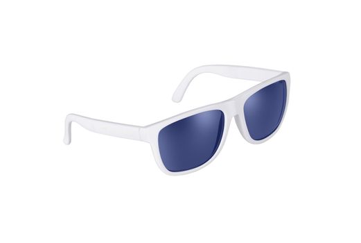 White sunglasses isolated on white