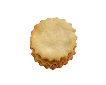 Cookies on white background