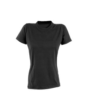Black woman t-shirt on white background