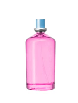 women's perfume in beautiful bottle isolated on white