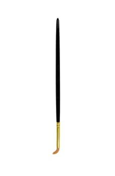 black & golden brush isolated on white