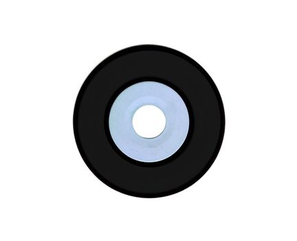 Vynil circle isolated on white