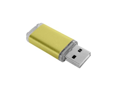 USB flash drive. On a white background.