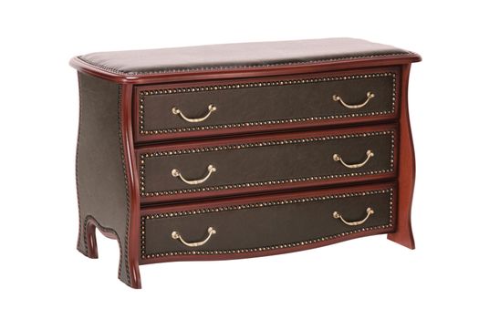 Chest of Drawers isolated with clipping path