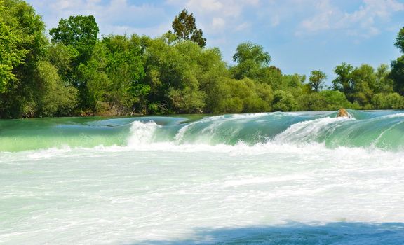 Spring waterfall Manavgat in Turkey