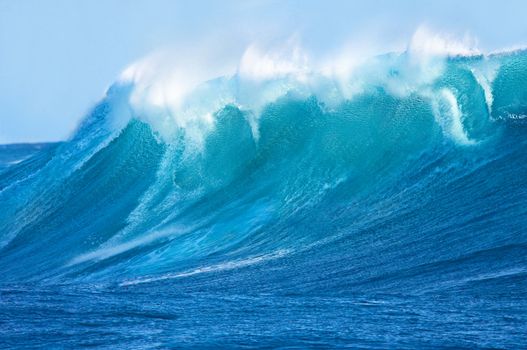 Beautiful Blue Ocean Wave