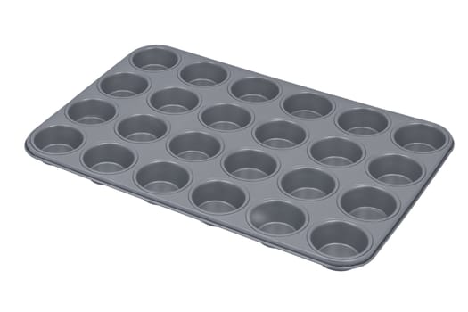 Baking form isolated on white background.