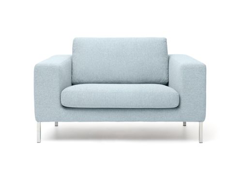 white armchair isolated on white background