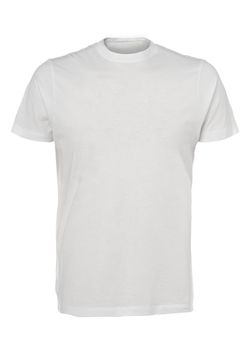 Close up of t shirt on white background