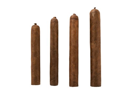 isolated cigars all sizes