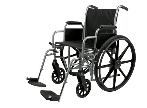 wheelchair isolated on white background
