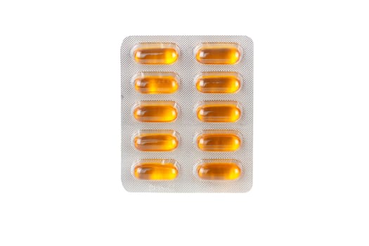 Pills in blister packs as a background