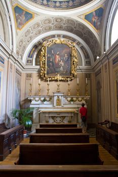 interior of cathedral of Aosta