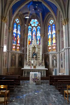 interior of cathedral of Aosta