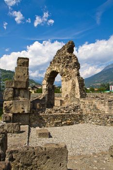 Roman theater in Aosta