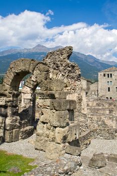 Roman theater in Aosta