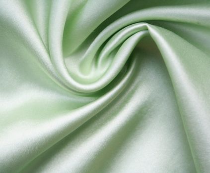 Smooth elegant green silk can use as background