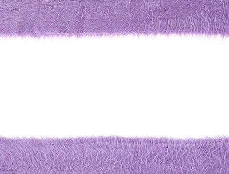 Pattern of Purple fabric texture frame on white background