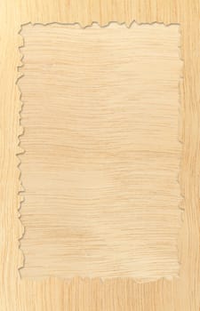 Pattern of carved frame on wood background