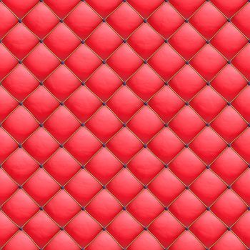 Square piece of furniture material seamless bright red color