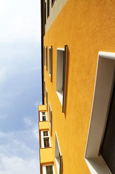A building facade in Graz, Austria.