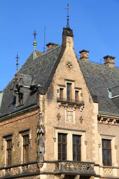 Historic building in Prague, Czech republic. 