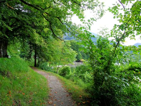 Fussweg am Kochelsee