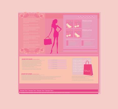 Fashion shopping Website template
