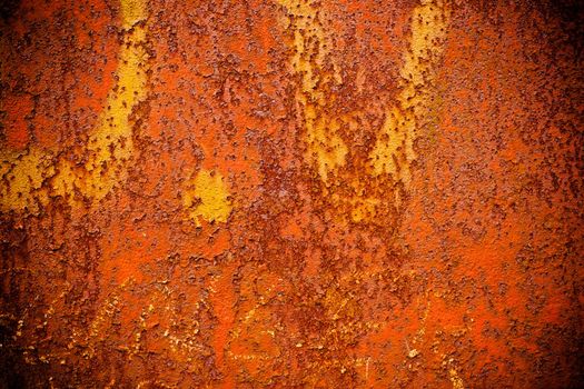 Weathered surface of grunge rust