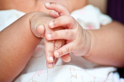 baby hand from newborn