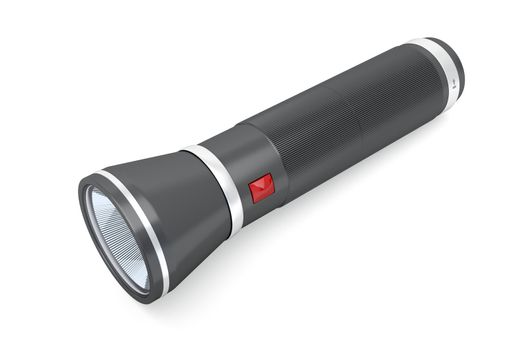 LED torch on white background