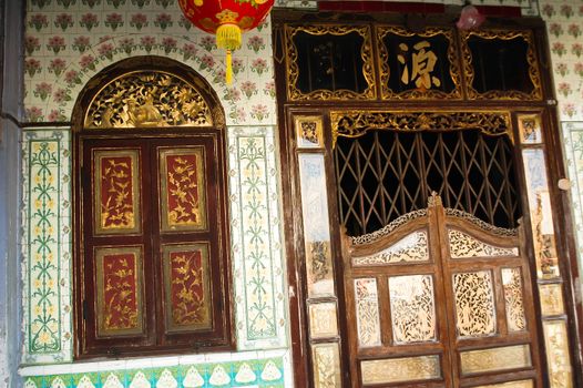 old wooden gate and door