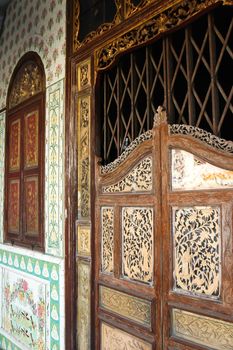 old wooden gate and door