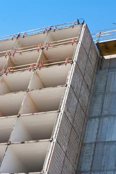 Structure of buildings under construction