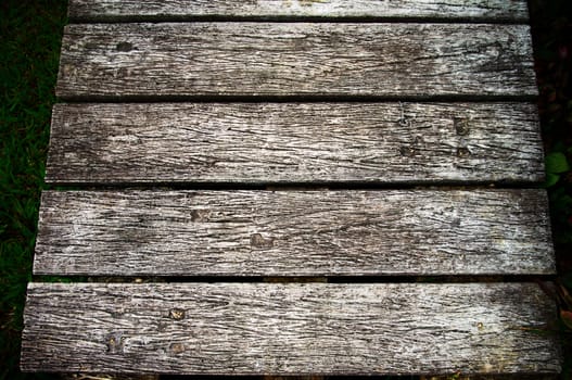 Wooden texture on boardwalk