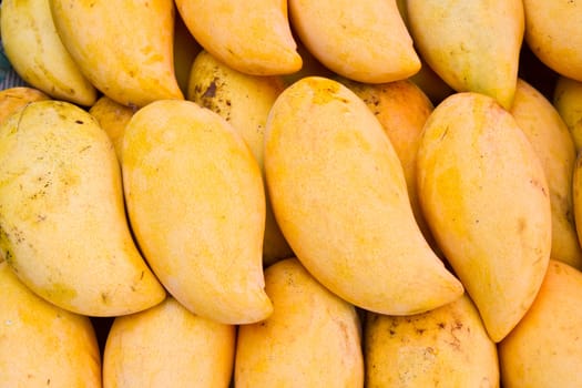 Ripe mangos for sale in thai market