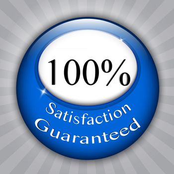 100%  Satisfaction Guaranteed blue seal