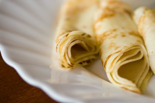 Pancakes on a plate