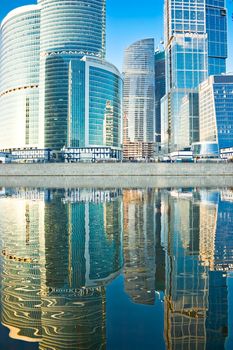 New international skyscrapers business center, Moscow city, Russia