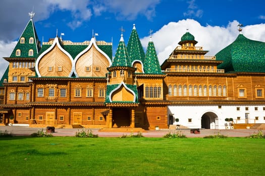 Wooden palace in Kolomenskoe, Moscow, Russia