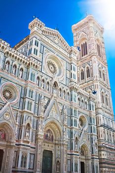 Frontal bas-reliefs of the Florence Cathedral in Italy
