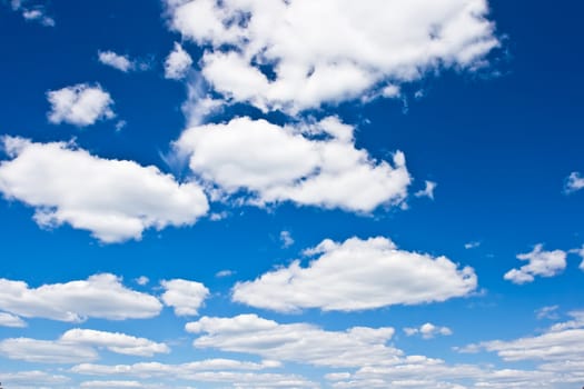 Blue cloudy sky
