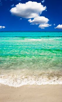 Clear sea and sandy beach