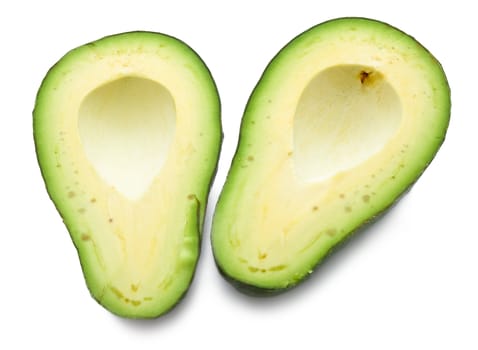 Avocado isolated on white background