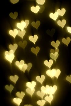 bokeh hearts background abstract macro