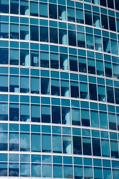 Windows of a modern office building 