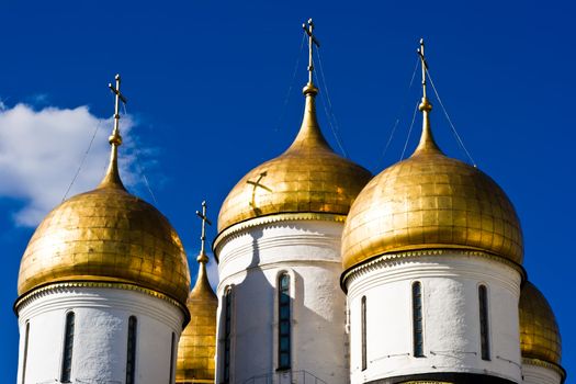 Domes of the Dormition Cathedral, Moscow Kremlin