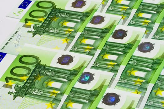 Euro banknote money, european currency background
